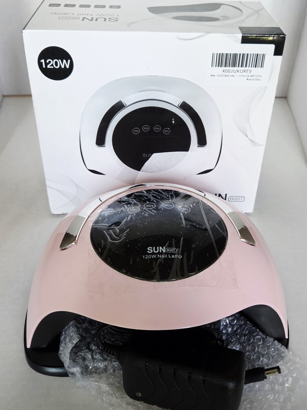 SUN 120W Nail Lamp - Pink LED/UV Gel Curing Light